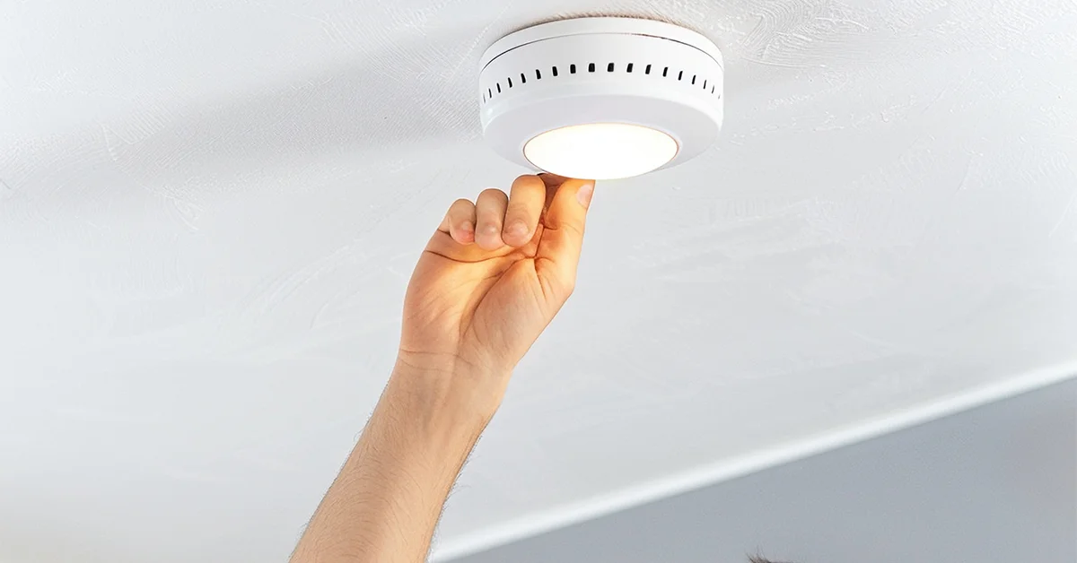 smoke detector beeping